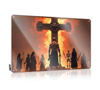 Friends, Tin Metal Decor Funny Essentials Wall Decor, Old-fashioned Rustic Metal Tin Sign For Man Cave | Garden Holiday Gift Custom A Fiery Cross: The Backstory Of Redemption(20X30CM)