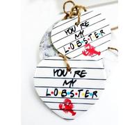 Friends tv show christmas tree baubles, Friends gift, you re my lobster Friends Christmas baubles set of two