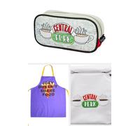 FRIENDS TV Show Gift Set - Central Perk Pencil Case, Lunch Bag & Joey Apron