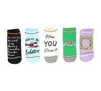 Bioworld Friends TV Show Juniors/Womens 5 Pack Ankle Socks Shoe Size 5-10