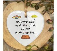 Friends Tv Show Monica To My Rachel Quote Ceramic Heart Shape Plaque Gift Sign cr114