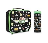 Friends TV Show School Work Lunch Bag and Water Bottle Set Black