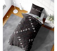 Friends TV Show Single Duvet Cover - Friends Logo Design - Officially Licensed Reversible Bedding set with matching Pillowcase