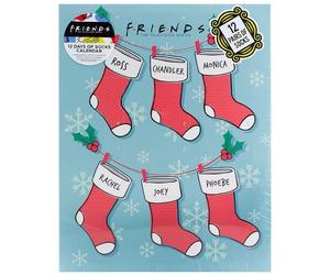 Friends TV Show Sock Advent Calendar 12 Pairs Of Socks Size 4-8 New