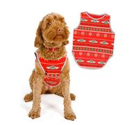 Friends Unisex Red Central Perk Logo Christmas Jumper - Large