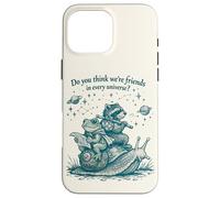 Friends Universe Raccoon Frog Snail Space Cute Funny Case for iPhone 16 Pro Max