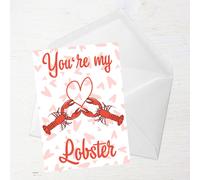 Friends Valentine's Lobster Greetings Card - Large Card