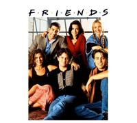 Friends Vintage Character Shot Women's T-Shirt - White - XXL