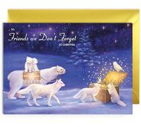 Friends We Don’t Forget Christmas Card - Box of Stars - Medium Sized Card (A5 Size -148mm x 210mm) with Envelope