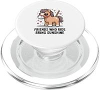 Friends Who Ride Bring Sunshine Cute Pony PopSockets PopGrip for MagSafe