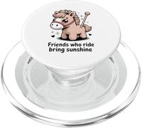 Friends Who Ride Bring Sunshine Cute Pony PopSockets PopGrip for MagSafe