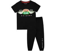 Friends Women's Central Perk Short Sleeve Pyjamas in Black | Size: 14-15 Years Friends Black 14-15 Years