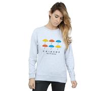 Absolute Cult Friends Women's Coloured Umbrellas Sweatshirt Sport Grey Medium