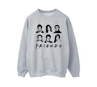 Friends Women's Faces Logo Sweatshirt in Grey | Size: Large Friends Grey L