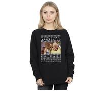Friends Women's Fair Isle Holiday Armadillo Sweatshirt in Black | Size: Large Friends Black L