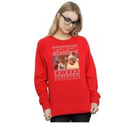 Friends Women's Fair Isle Holiday Armadillo Sweatshirt in Red | Size: Small Friends Red S