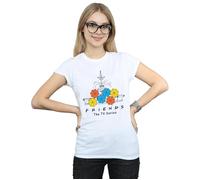 Friends Women's Fountain & Umbrellas Cotton T-Shirt in White | Size: 2XL Friends White 2XL
