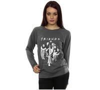 Friends Women's Group Stairs Sweatshirt in Charcoal | Size: XL Friends Charcoal XL