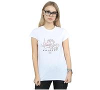Friends Women's Love Laughter Cotton T-Shirt in White | Size: Medium Friends White M