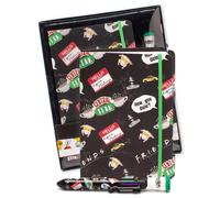 Friends Women's Suitable for all ages Composition Notebook & Pen (Womens Black) in Black Friends Black