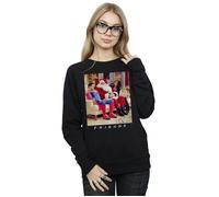Friends Women's Superman & Santa Sweatshirt in Black | Size: 2XL Friends Black 2XL