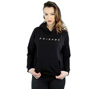 Friends Women's Text Logo Hoodie Black XXX-Large