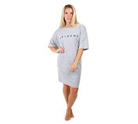 FRIENDS Women's Titles Sleep Tee Nightie, Grey (Grey Heather Hgy), L UK
