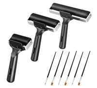 Friendship 9 Pcs Rubber Roller (2.4",3.9" and 5.9") - Brayer Roller for Crafts Black Ink Applicator, for Ink Paint Block Stamping, Scrapbooks, Printmaking Wallpaper and Screen Print Making