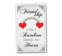 Friendship A Rainbow Between Two Hearts Friend Fridge Magnet