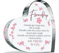 Friendship Acrylic Heart Plaque for Best Friends, My friend is You