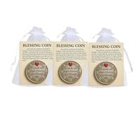 Friendship Blessing Coin,Blessing Coin Friends are Angels Following You Through Friendship Life,Pocket Blessing Small