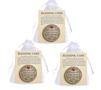 Friendship Blessing Coin, Blessing Coin with Encourage Support Card,Friends are Angels Following You Through Life,Pocket Friendship Blessing Coins Keepsake Gifts for Friend
