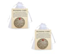 Friendship Blessing Coin, Blessing Coin with Encourage Support Card,Friends are Angels Following You Through Life,Pocket Friendship Blessing Coins Keepsake Gifts for Friend