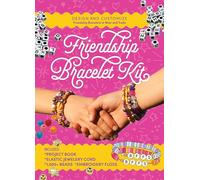 Friendship Bracelet Kit: Design and Customize Friendship Bracelets to Wear and Trade - Includes: Project Book, Elastic Jewelry Cord, 550 Beads, Embroidery Floss