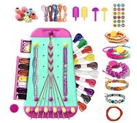 Friendship Bracelet Making Kit for Girls: Arts and Crafts for Kids Ages 6-12 Jewelry Making Kit with 30 Friendship Bracelet Threads Christmas Birthday Gifts Fit Ages 6 7 8 9 10 11 12 Year Old Girl