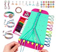 Friendship Bracelet Making Kit Toy, Age 7 8 9 10 11 12 Years Old Girls Gifts Ideas, Birthday Gift for Teenage Girls, Arts and Crafts String Maker Tool, Bracelet DIY.