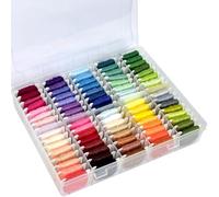 Friendship Bracelet String Kit String Bracelet Making Kit with 80 Skeins Embroidery Floss Cross Stitch Thread with Storage Box