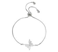 Friendship Bracelets for Kids Fashion Crystal Zircon Push Pull Bracelet Female Temperament Of The Minority Design Adjustable Jewelry New Delicate Zircon Bracelet Crystal Charm Lady (Silver, One Size)
