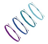 Friendship Bracelets for Teenage Girls,Handmade Friendship Bracelets - 4X Friendship Bracelet Set for Girls,Adjustable Rope Wrist Jewelry, riferimento alla descrizione