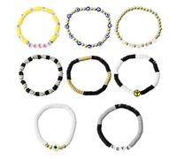 Friendship Bracelets, Star Fashionable Beaded Bracelet, 8PCS Bohemian Style Letter Bracelets for Girls Boys Birthday Jewellery Party Concert Souvenirs