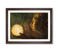 Friendship By Mikalojus Konstantinas Classic Painting Framed Print | A2 Walnut Framed Wall Art | Ready to Hang | Classic Historical Picture | Living Room Bedroom Lounge Office