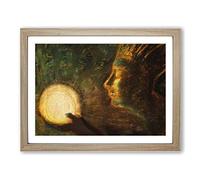 Friendship By Mikalojus Konstantinas Classic Painting Framed Print | A4 Oak Framed Wall Art | Ready to Hang | Classic Historical Picture | Living Room Bedroom Lounge Office