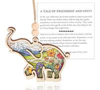Friendship Elephant Ornaments with Story Card, Aesthetically Pleasing Friendship Gifts for Women, Cute Elephant Gifts for Women, Suitable for Gift for Friends Sisters