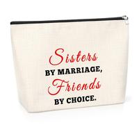Friendship Gift for Sister Friend Birthday Gift for Sister Cosmetic Bag Funny Sister Gift from Sister Makeup Bag Sister Gift for Sister Friend Sister in Law Gift Wedding Engagement Gift for Sister