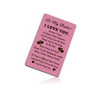 Friendship Gift from Sister Engraved Wallet Card Gift for Friend Inspirational Bestie Gift Wallet Insert Card Gift To My Friend Sister Gift Graduation Gift for Bestie Personalized Wallet Card Gift