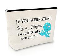 Friendship Gift Funny Friendship Makeup Bag Jellyfish Friendship Gift for Women Cosmetic Bag Best Friends Birthday Gifts for Women Female Teen Girls Christmas Graduation Gifts for Her Cosmetic Pouch