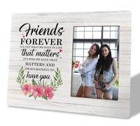 Friendship Gift, Wooden Picture Frame Gift, Picture Frame Decor Sign, Bestie Photo Gift, Birthday Gifts for Friend, Gift for Best Friend Sister Boys & Girls Women BFF, I'm So Grateful to Have You