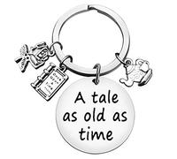 Friendship Gifts Best Friend Keychain Friendship Keyring Fairy Keychain for Women Girls A Tale As Old As Time Keyring Faily Gifts BFF Present Faily Key Chain for Daughter Mom Girlfriend Friends