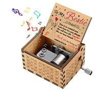 Friendship Gifts for Women, 30th 40th 50th 60th 70th Birthday Gift for Women Personalised Best Friend Special Presents for Bestie Female Thank You Gift Anniversary Classical Cute Wooden Music Box