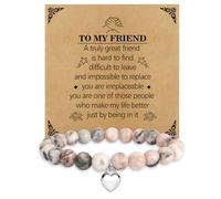 Friendship Gifts for Women,Christmas Presents for Funny Best Friend Christmas Valentines Galentines Personalised Thoughtful Birthday Long Distance Bestie Good Friends Gifts for Female,Beaded Bracelets